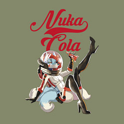 Свитшот хлопковый мужской Fallout Nuka Cola Furry Poster, цвет: авокадо — фото 2