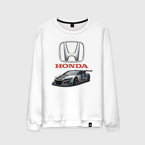 Мужской свитшот Honda Racing team / Белый – фото 1