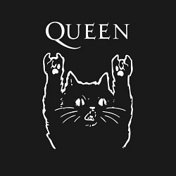 Свитшот хлопковый мужской Queen Рок кот, цвет: черный — фото 2