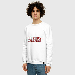 Свитшот хлопковый мужской Джиперс Криперс белый, цвет: белый — фото 2