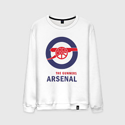 Свитшот хлопковый мужской Arsenal The Gunners, цвет: белый