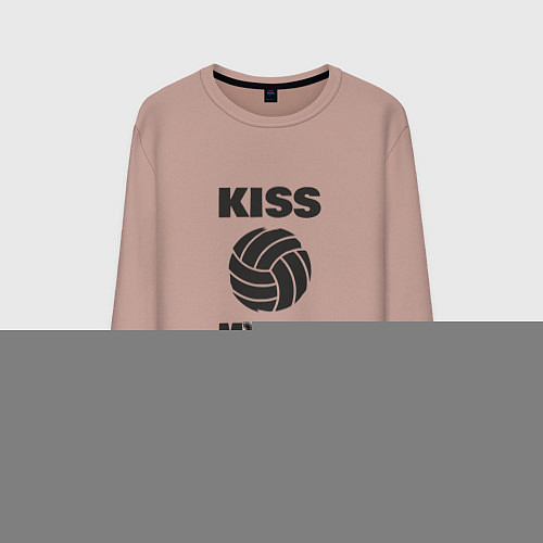 Мужской свитшот Volleyball - Kiss My Ace / Пыльно-розовый – фото 1