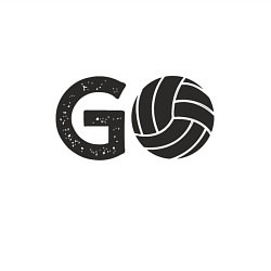 Свитшот хлопковый мужской Go Volleyball, цвет: белый — фото 2