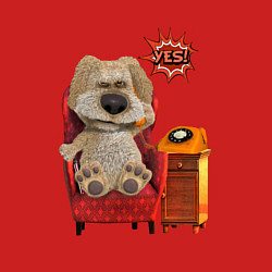 Свитшот хлопковый мужской Говорящий Бен, цвет: красный — фото 2