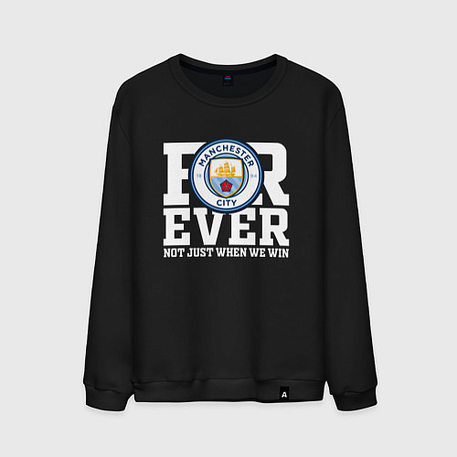 Мужской свитшот Manchester City FOREVER NOT JUST WHEN WE WIN Манче / Черный – фото 1