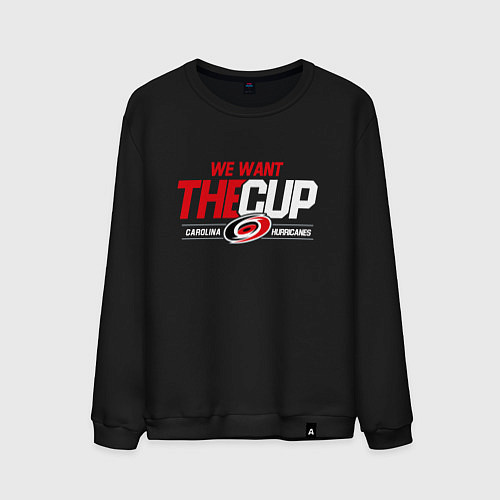 Мужской свитшот Carolina Hurricanes we want the cup Каролина Харри / Черный – фото 1