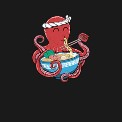 Свитшот хлопковый мужской Octopus Love Ramen, цвет: черный — фото 2