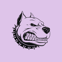 Свитшот хлопковый мужской Злой питбуль pit bull, цвет: лаванда — фото 2