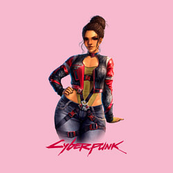 Свитшот хлопковый мужской Sexy Panam 18 Панам Cyberpunk 2077, цвет: светло-розовый — фото 2