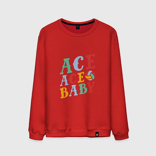 Мужской свитшот Ace Ace Baby / Красный – фото 1