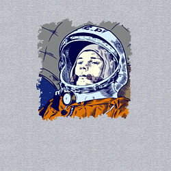 Свитшот хлопковый мужской Gagarin Never forget, цвет: меланж — фото 2