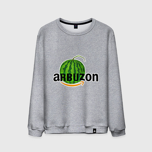 Мужской свитшот Арбузон / Меланж – фото 1