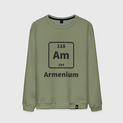 Свитшот хлопковый мужской Armenium, цвет: авокадо