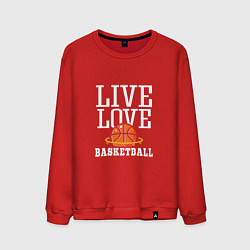 Мужской свитшот Live Love - Basketball