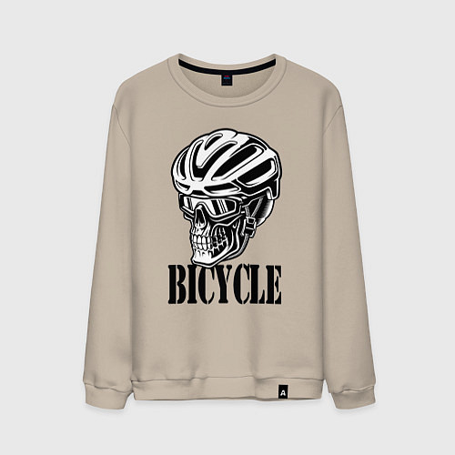 Мужской свитшот Bicycle Skull / Миндальный – фото 1