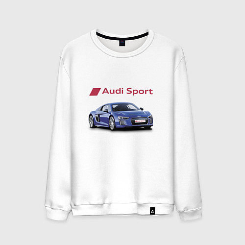 Мужской свитшот Audi sport Racing / Белый – фото 1