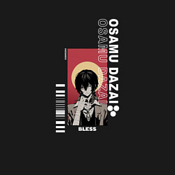 Свитшот хлопковый мужской Osamu Dazai bless, цвет: черный — фото 2