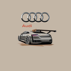 Свитшот хлопковый мужской Audi Racing team, цвет: миндальный — фото 2