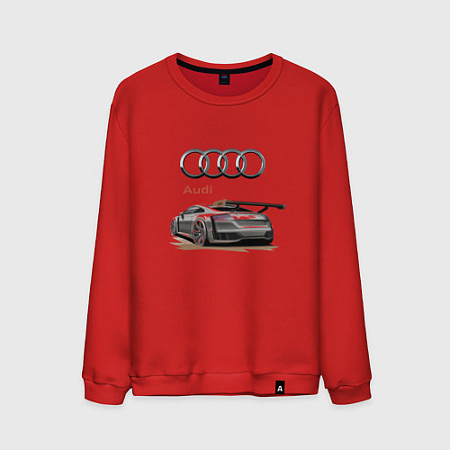 Мужской свитшот Audi Racing team / Красный – фото 1