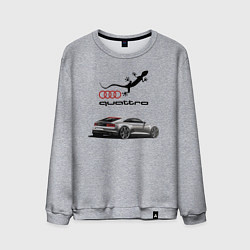 Свитшот хлопковый мужской Audi quattro Lizard, цвет: меланж