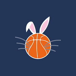 Свитшот хлопковый мужской Basketball Bunny, цвет: тёмно-синий — фото 2
