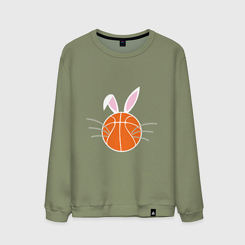 Мужской свитшот Basketball Bunny / Авокадо – фото 1