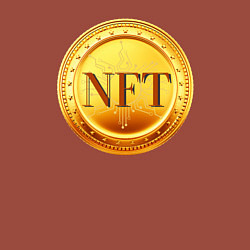 Свитшот хлопковый мужской NFT токен, цвет: кирпичный — фото 2