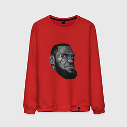 Свитшот хлопковый мужской Angry LeBron, цвет: красный