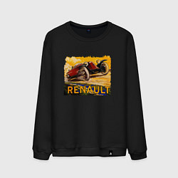 Свитшот хлопковый мужской Renault Racing Retro, цвет: черный
