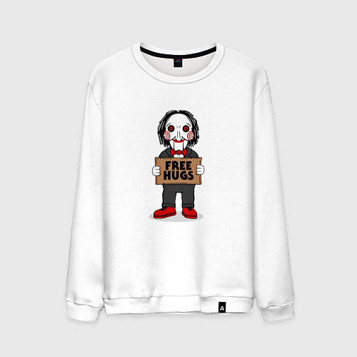 Мужской свитшот Free Billy Hugs / Белый – фото 1