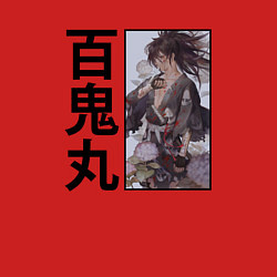 Свитшот хлопковый мужской Hyakkimaru арт, цвет: красный — фото 2