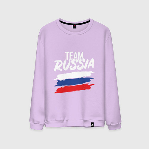 Мужской свитшот Team - Russia / Лаванда – фото 1