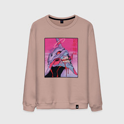 Мужской свитшот Ева 02 Neon Evangelion