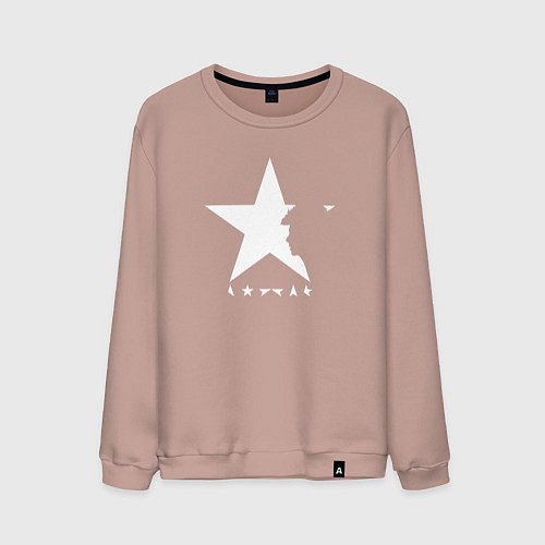 Мужской свитшот David bowie, / Пыльно-розовый – фото 1