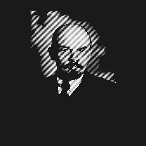 Мужской свитшот Владимир Ленин / Черный – фото 3