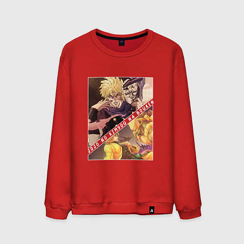 Мужской свитшот Дио Брандо из ДжоДжо / Красный – фото 1