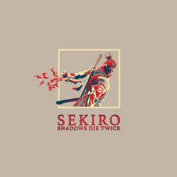 Свитшот хлопковый мужской Sekiro Однорукий волк, цвет: миндальный — фото 2