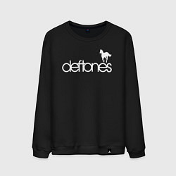 Свитшот хлопковый мужской Deftones лошадь, цвет: черный