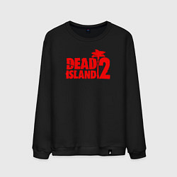 Свитшот хлопковый мужской Dead island 2, цвет: черный
