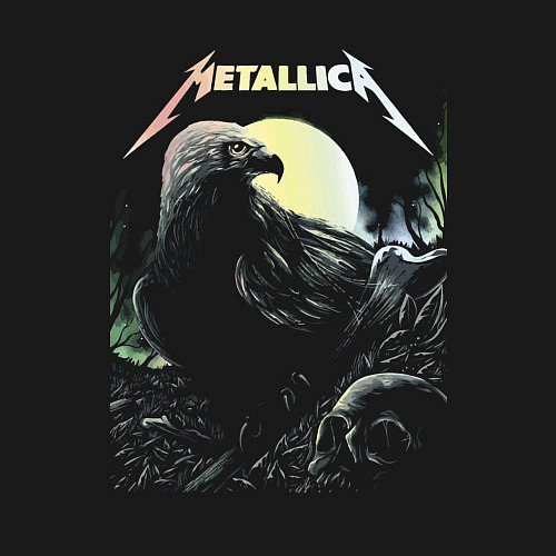 Мужской свитшот Metallica Raven & Skull / Черный – фото 3