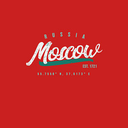 Свитшот хлопковый мужской Москва Россия, цвет: красный — фото 2