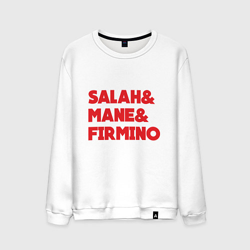 Мужской свитшот Salah - Mane - Firmino / Белый – фото 1