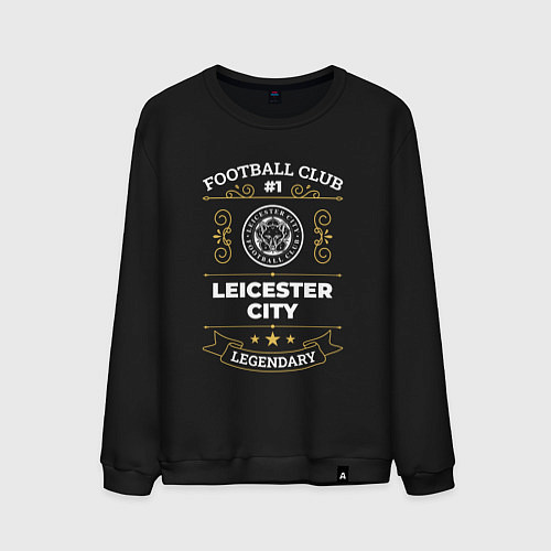 Мужской свитшот Leicester City FC 1 / Черный – фото 1