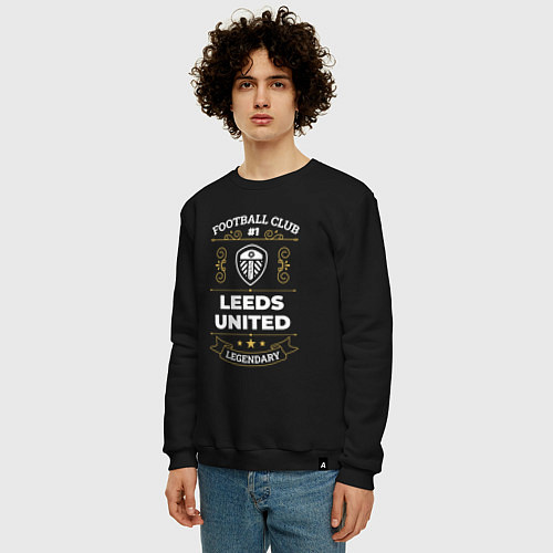 Мужской свитшот Leeds United FC 1 / Черный – фото 3