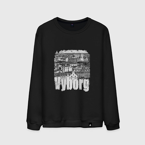 Мужской свитшот Выборг Ленобласть / Черный – фото 1