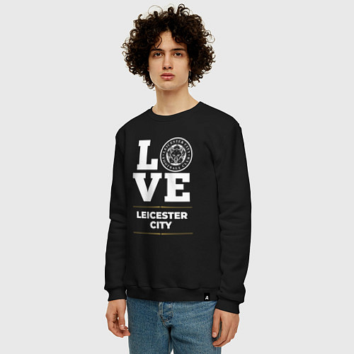 Мужской свитшот Leicester City Love Classic / Черный – фото 3