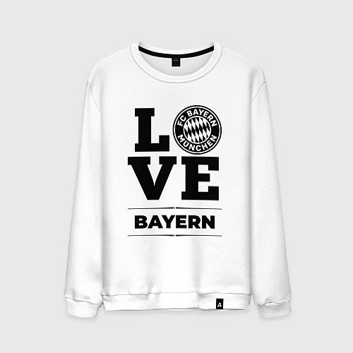 Мужской свитшот Bayern Love Классика / Белый – фото 1