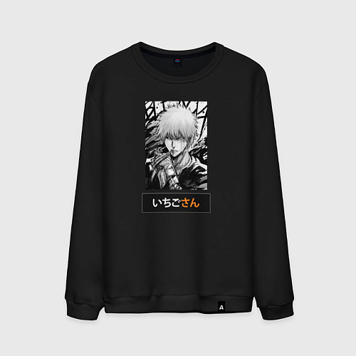 Мужской свитшот БЛИЧ BLEACH ICHIGO / Черный – фото 1