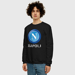 Свитшот хлопковый мужской SSC NAPOLI Napoli, цвет: черный — фото 2