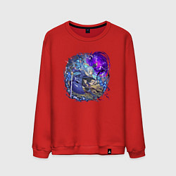Свитшот хлопковый мужской Римуру в бою, цвет: красный